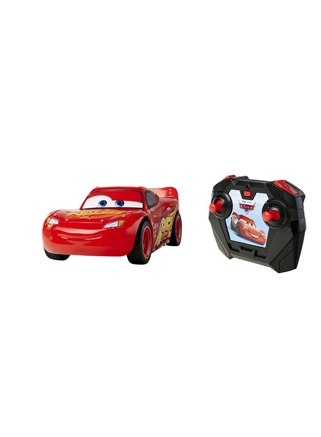 JADA Disney Pixar Cars 3 Lightning McQueen Turbo Racer Remote Controlled Car, 1:24 Scale, Red - Image 4