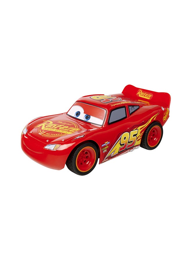 JADA Disney Pixar Cars 3 Lightning McQueen Turbo Racer Remote Controlled Car, 1:24 Scale, Red - Image 2