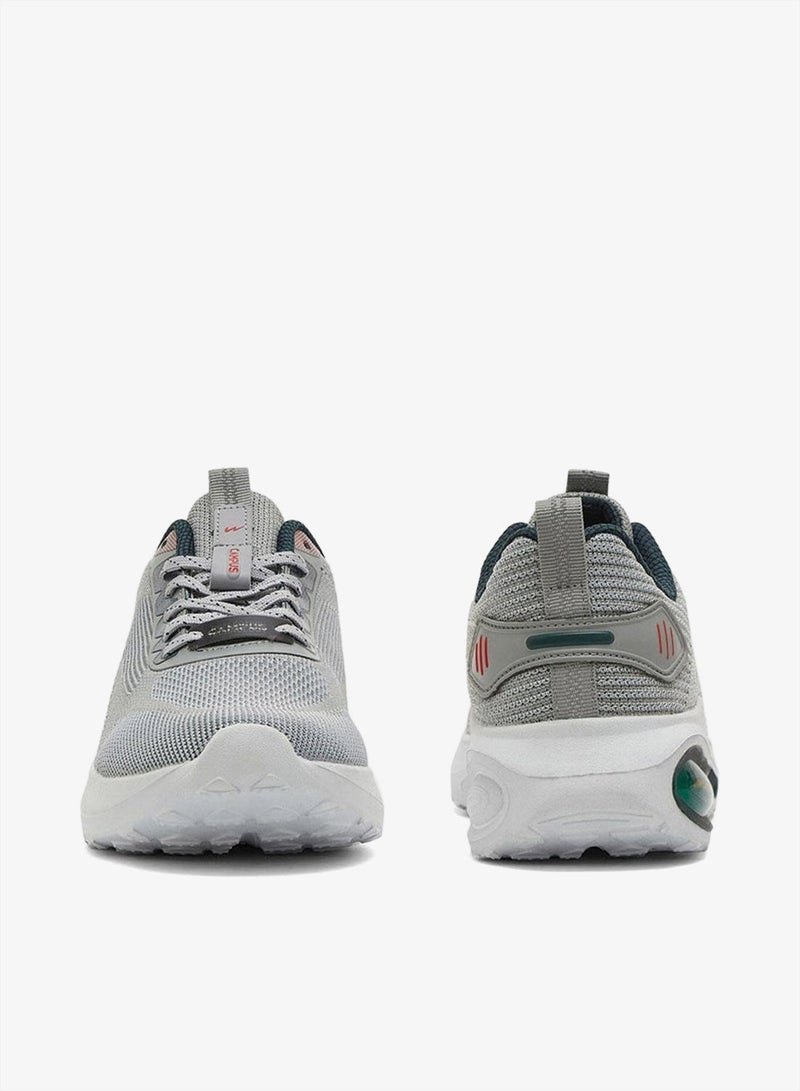 CAMPUS Men’s Grey Running Shoes – Breathable Knit Upper Shoes with Stylish Contrast Detailing - Image 4