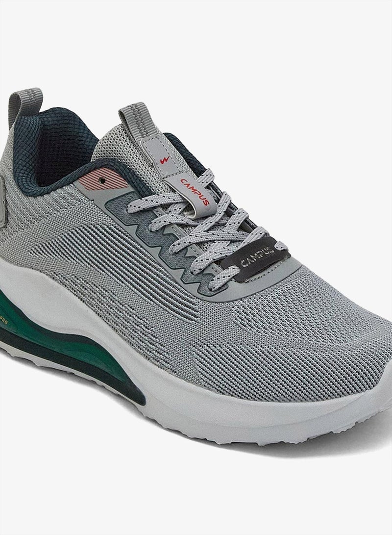 CAMPUS Men’s Grey Running Shoes – Breathable Knit Upper Shoes with Stylish Contrast Detailing - Image 5