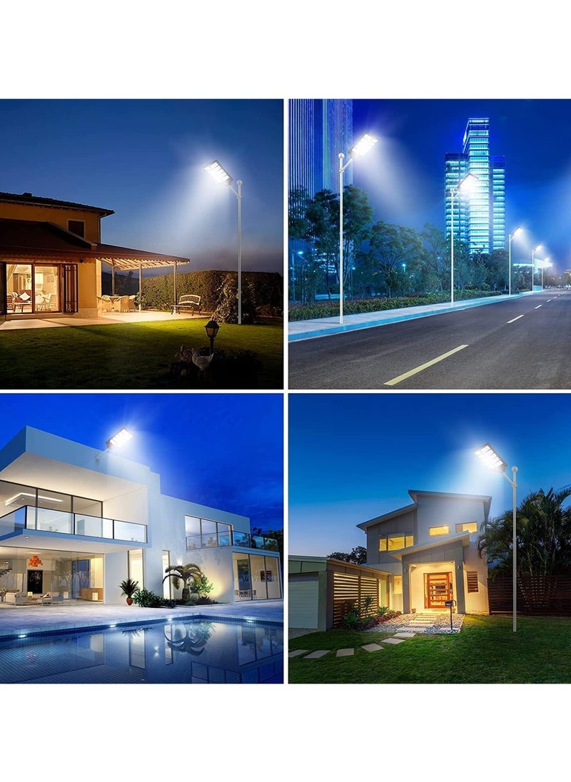 Generic - 5000w Solar Street Light Dusk to Dawn With Remote Control Motion Sensor Solar Lights Outdoor Waterproof Perfect for Patio Shed Garden Backyard - Image 1