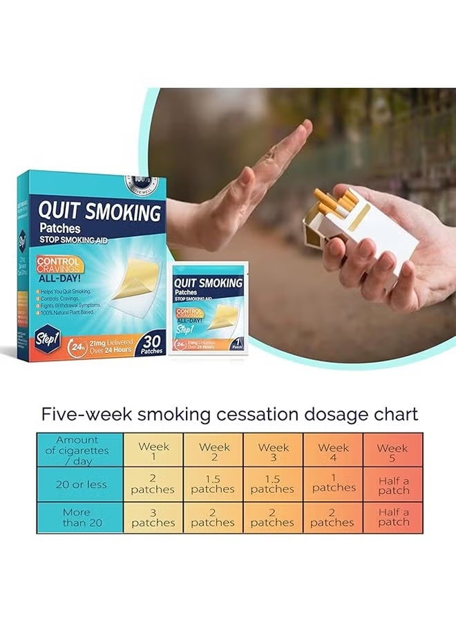 يوج الإقلاع عن التدخين التصحيح ، أداة مساعدة الإقلاع عن التدخين ، بسيطة وفعالة ملصقا الإقلاع عن التدخين ، 30 بقع الإقلاع عن التدخين ، 4 أسابيع فعالة أداة مساعدة الإقلاع عن التدخين ( 21 ملغ ) ، step1 - Image 5