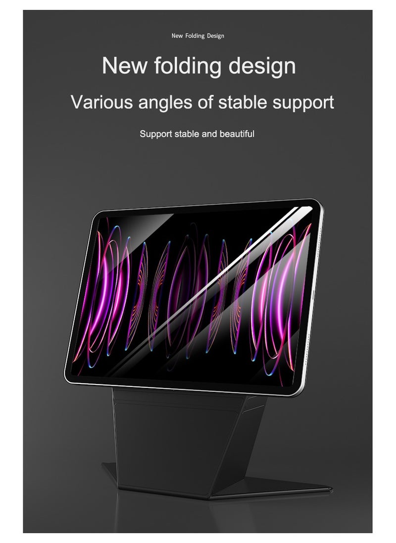لوميكا - جراب Apple iPad Pro مقاس 11 بوصة (الجيل الثاني والثالث والرابع) جراب قرص مغناطيسي ذكي قابل للفصل بمشبك مزدوج جراب iPad أعلى ، ينام مع إيقاظ تلقائي ، يمكن وضعه قلم رصاص رقمي أسود - Image 1