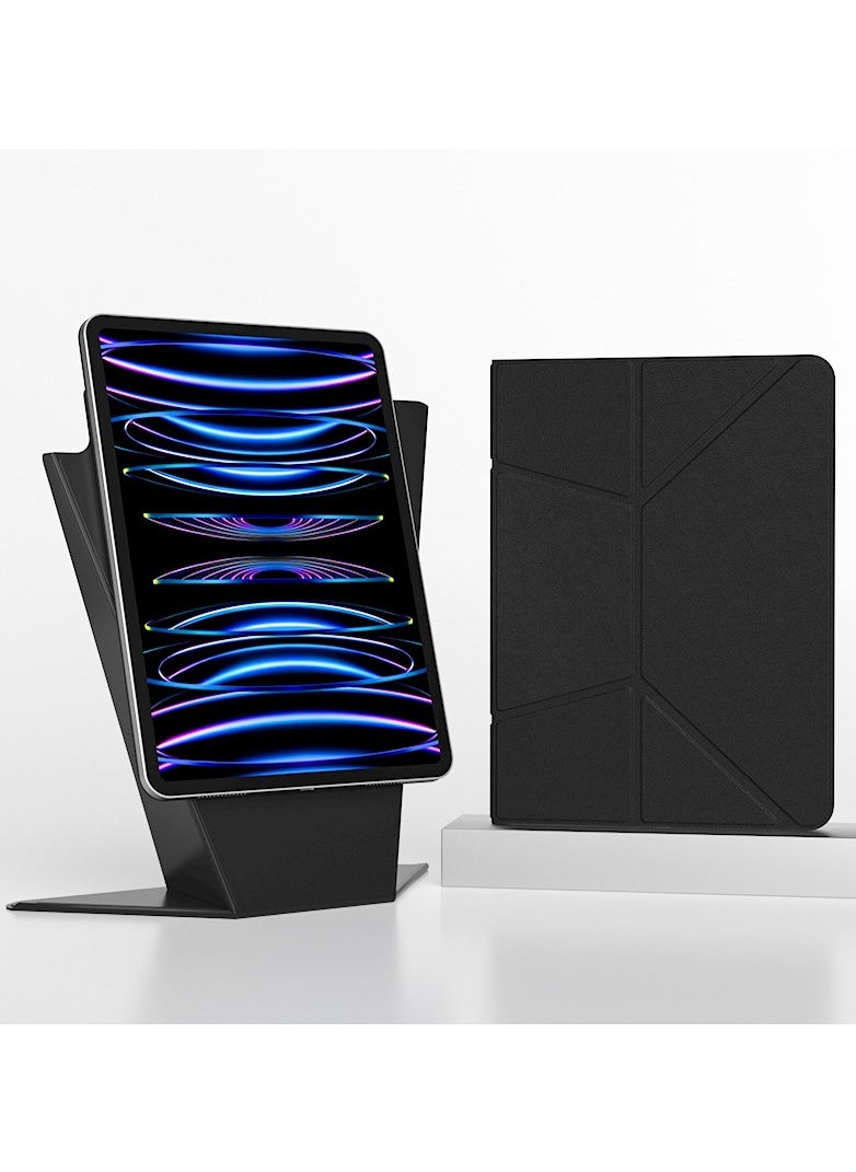لوميكا - جراب Apple iPad Pro مقاس 11 بوصة (الجيل الثاني والثالث والرابع) جراب قرص مغناطيسي ذكي قابل للفصل بمشبك مزدوج جراب iPad أعلى ، ينام مع إيقاظ تلقائي ، يمكن وضعه قلم رصاص رقمي أسود - Image 1