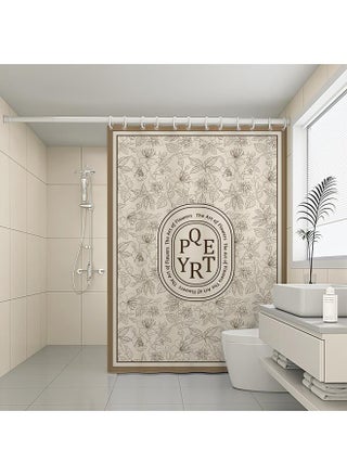 160 G/m?] Dream-seeking Flowering Q-shower Curtain [waterproof And Mildew-proof Hem Aggravation]]
