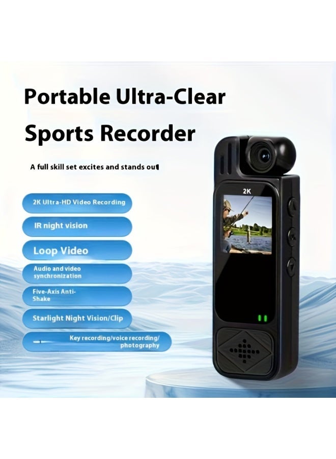 general 2K Action Camera with 180° Rotating Lens for Capturing for Outdoor Excitement(2K Single Aircraft) - Image 3