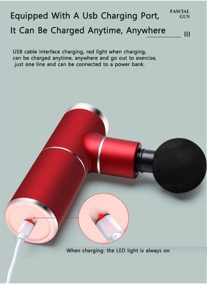 Arabest - Mini Pocket-Sized Deep Tissue, Portable Percussion Muscle Massager Gun, Ultra Small & Quiet Muscle Massage Gun with Carry Case for On The Go Usage - Image 1