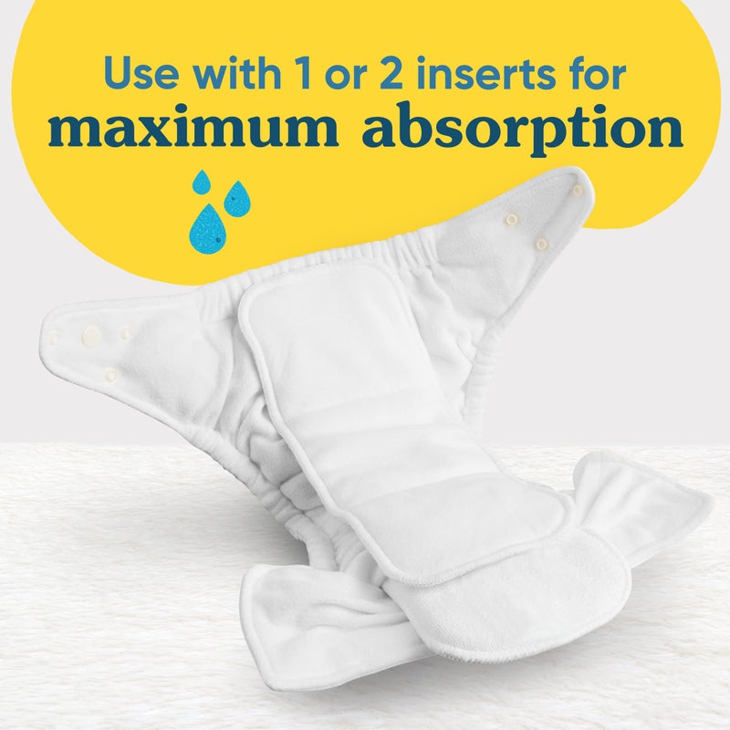 Charlie Banana Baby Super Absorbent Deluxe Reusable and Washable Fleece Inserts for Cloth Diapers, One Size, 3 Pack - Image 3