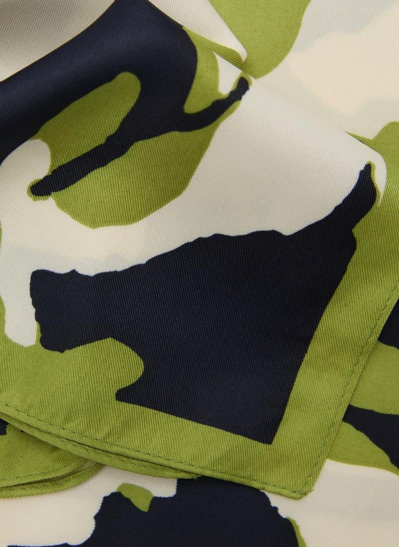 MANGO Floral Print Satin Scarf  - Image 3