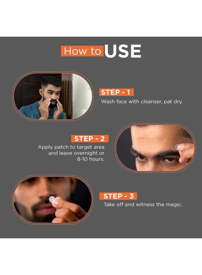 Beardhood Acne Pimple Patch | 72 Hydrocolloid Waterproof Patches | For Active Surface Acne | Absorbs Pimple Overnight, Reduces Excess Oil | For All Skin Types - Image 5