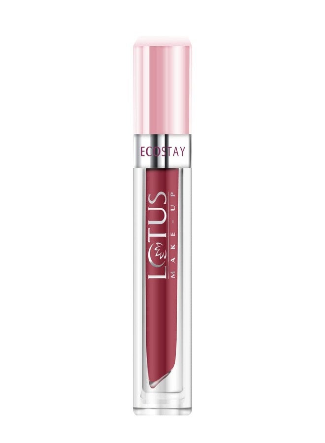 Lotus Makeup Ecostay Matte Lip Lacquer Rose Bouquet, Purple, 4 g