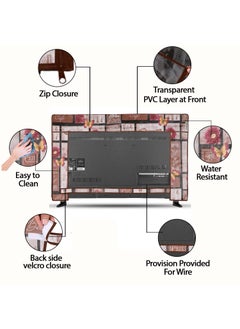 E-Retailer ERetailer Transparent LCDLED TV Protector Cover with Zipper Enclosure for 26 Inch Suitable for All Major Brand Model Size2553x17 Inches ColorBrown  - Image 5