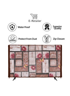 E-Retailer ERetailer Transparent LCDLED TV Protector Cover with Zipper Enclosure for 26 Inch Suitable for All Major Brand Model Size2553x17 Inches ColorBrown  - Image 4