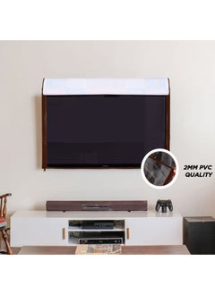 E-Retailer ERetailer Transparent LCDLED TV Protector Cover with Zipper Enclosure for 26 Inch Suitable for All Major Brand Model Size2553x17 Inches ColorBrown  - Image 2