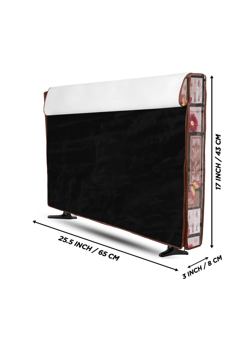 E-Retailer ERetailer Transparent LCDLED TV Protector Cover with Zipper Enclosure for 26 Inch Suitable for All Major Brand Model Size2553x17 Inches ColorBrown  - Image 3