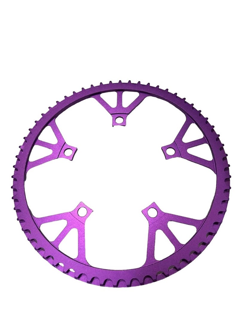 Litepro Chainring 60T Purple 130Bcd Folding Bike  - Image 2