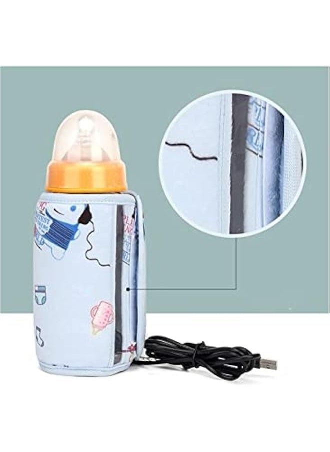 Gonice USB Baby Milk Bottle Heater Water Warmer,Travel Stroller Insulated Bag Nursing Bottle Heater,Travel Cup Warmer Infant Feeding,Portable Baby Bottle Warmer for Travel Camping  - Image 3
