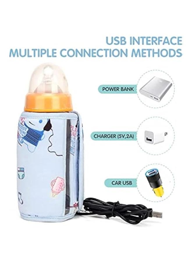 Gonice USB Baby Milk Bottle Heater Water Warmer,Travel Stroller Insulated Bag Nursing Bottle Heater,Travel Cup Warmer Infant Feeding,Portable Baby Bottle Warmer for Travel Camping  - Image 4