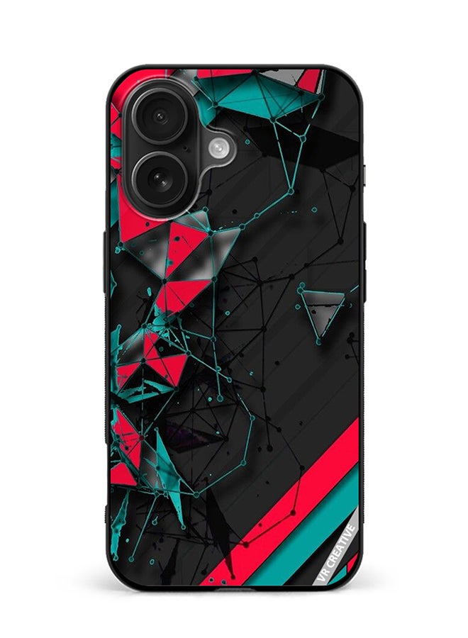 VR CREATIVE Protective Case Cover For Apple iPhone 16 Plus Tech Pattern Design Multicolour