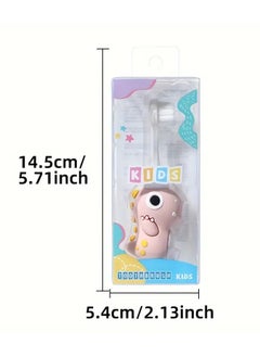 Goolsky Soft Bristle Cartoon Toothbrush, Gentle And Easy To Clean, Dinosaur Design, Suitable For Aged 3-6 Years  - Image 3