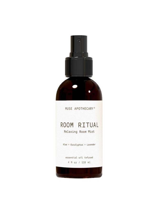 ميوس ابيثيكاري طقوس غرفة Muse Apothecary - رذاذ غرفة عطري ومريح، 4 أونصة، غني بالزيوت العطرية الطبيعية - الصبار + الأوكالبتوس + اللافندر  - Image 1