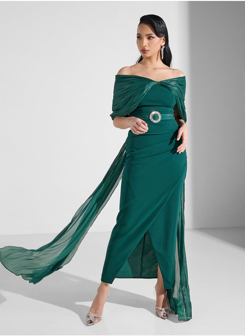 Namshi x - Off Shoulder Dess With Back Bow - Image 1