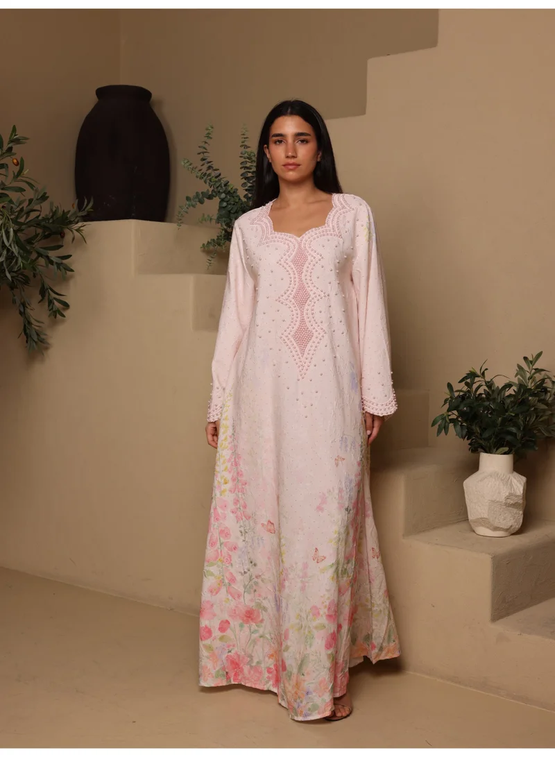 IKKXA Rosé Perle Jalabiya IK5023 Pink