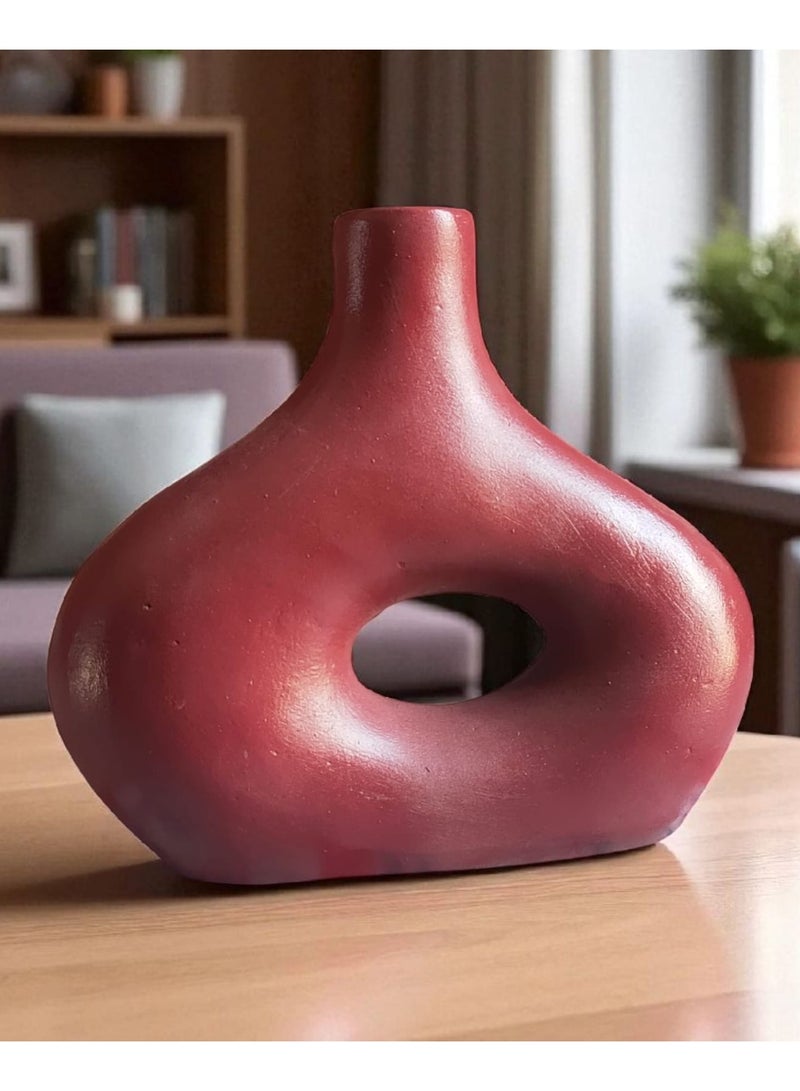 كلور زون بوتري فازة فخارية ديكورية المكتب و المنزل نبيتي - Image 1