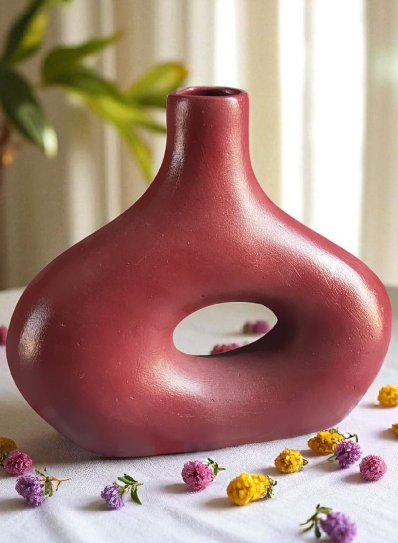 كلور زون بوتري فازة فخارية ديكورية المكتب و المنزل نبيتي - Image 2