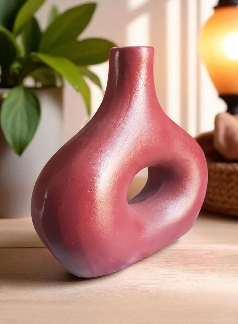 كلور زون بوتري فازة فخارية ديكورية المكتب و المنزل نبيتي - Image 3