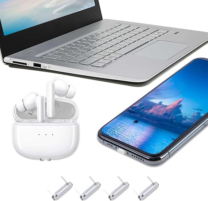 Enclave C-Type Charging Dust Port Protective Cap for Android Mobile Devices and Laptops, Dustproof Plug, Compatible with Mobiles and Laptops. (Silver) - Image 5