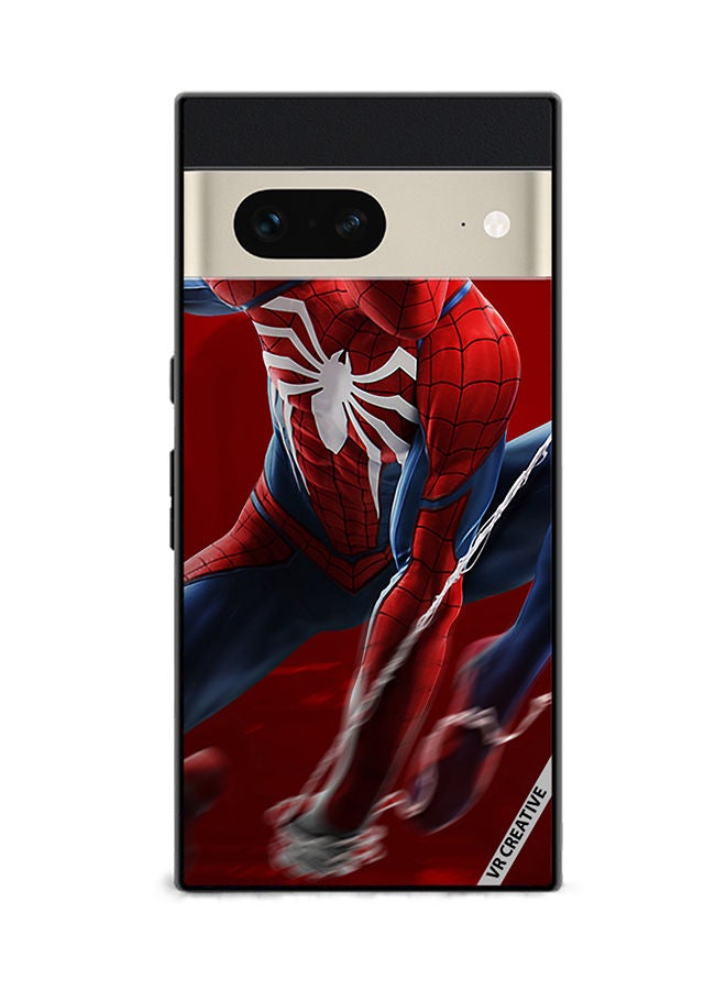 VR CREATIVE Protective Case Cover For Google Pixel 7 Spiderman Design Multicolour - Image 1
