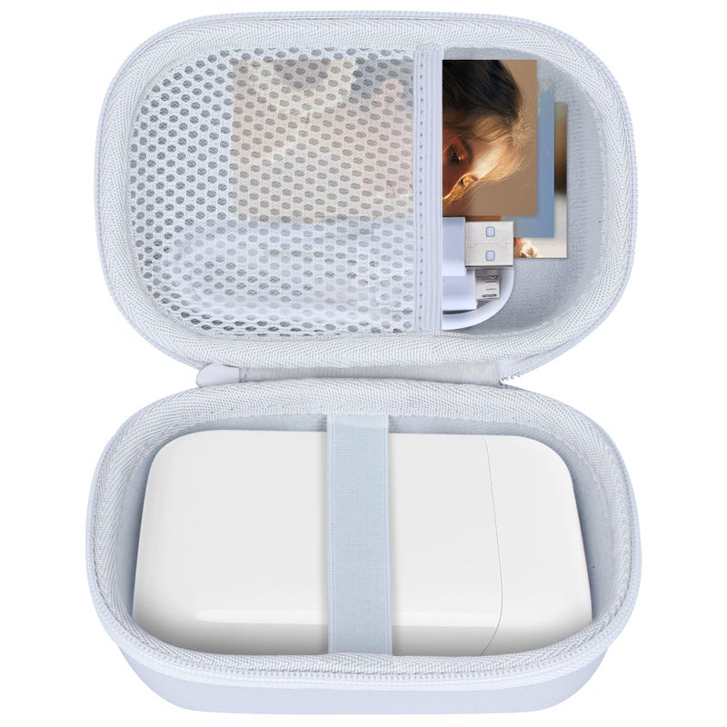 Lebakort Storage Case Compatible with Liene 2x3â€ Photo Printer Mini Instant Portable Color Mono Photo Printer (Off White Case) - Image 2
