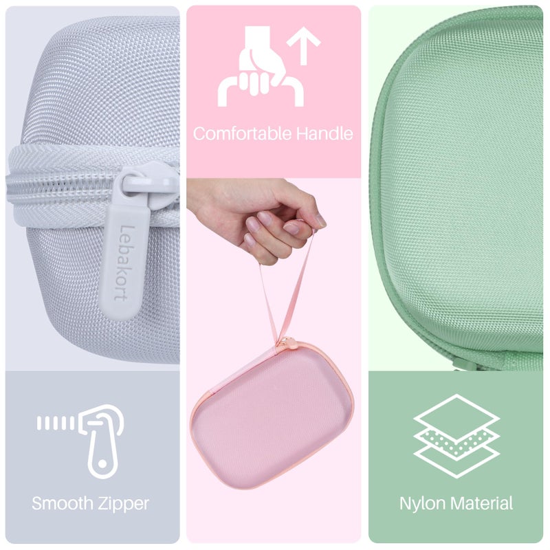 Lebakort Storage Case Compatible with Liene 2x3â€ Photo Printer Mini Instant Portable Color Mono Photo Printer (Off White Case) - Image 5