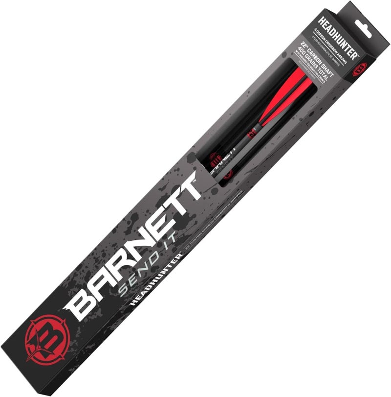 Barnett Headhunter Crossbow Arrows — Different Pack Sizes, Standard Moon Nocks, Includes Field Points, Pre-Fletched for Crossbow Use - Image 2