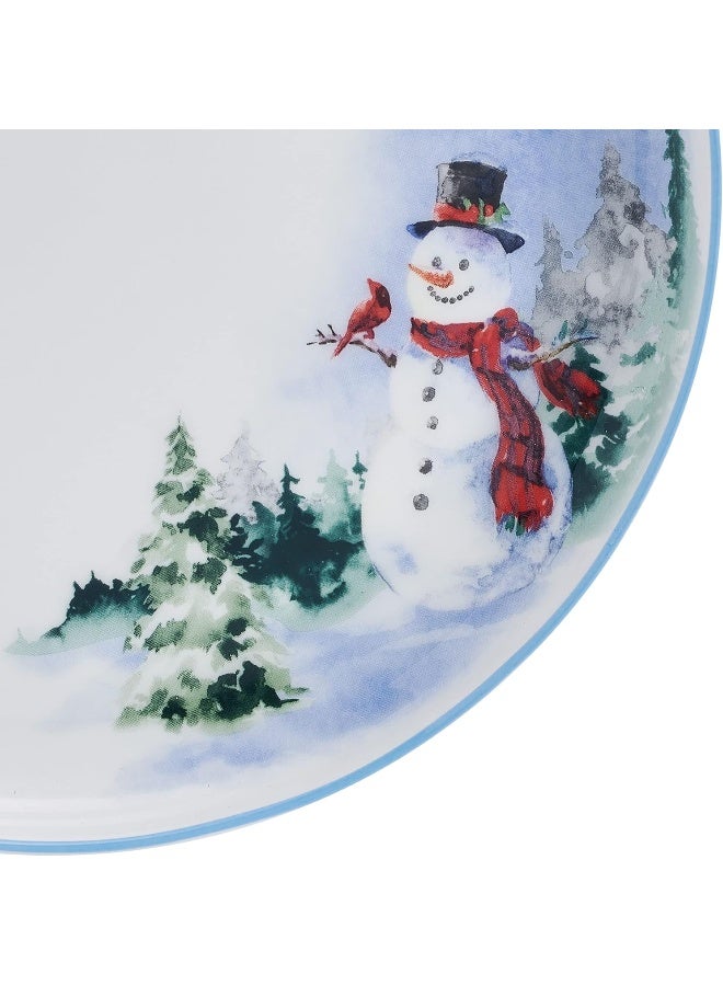 Mikasa Snowman Forest Chip Resistant 12 Piece Dinnerware Set Service for 4 - Image 3