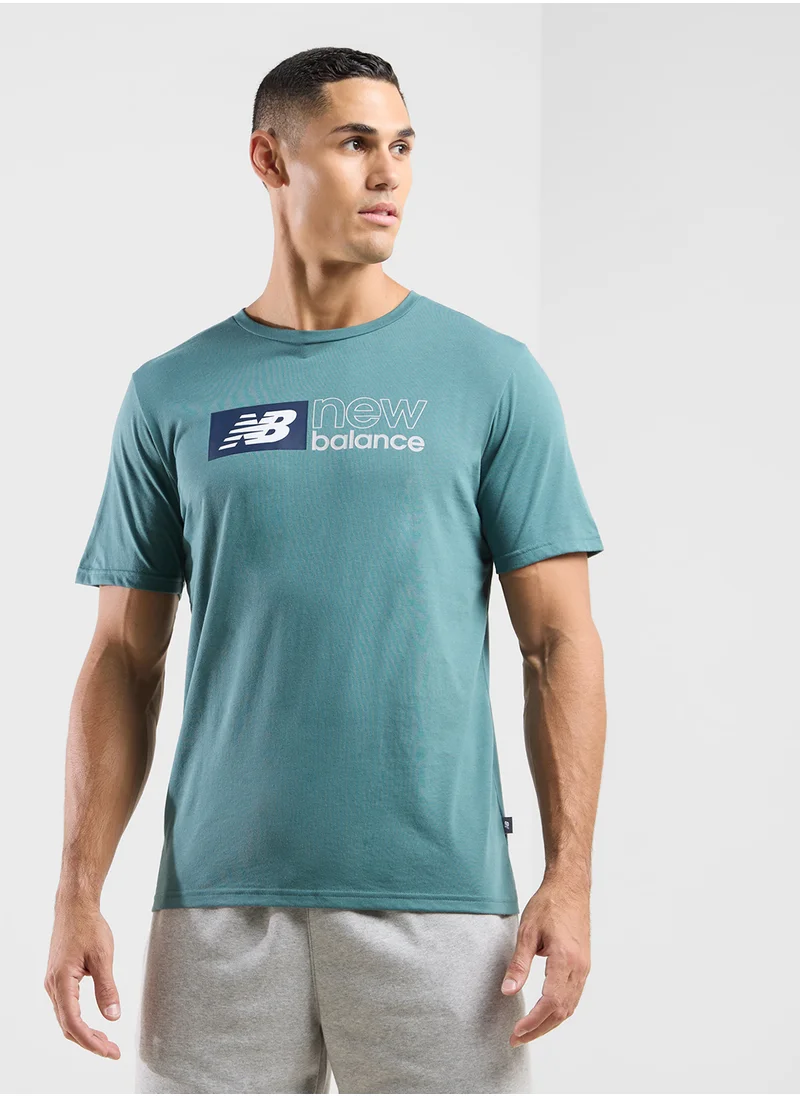 New Balance Essential Heathertech Graphic T-Shirt