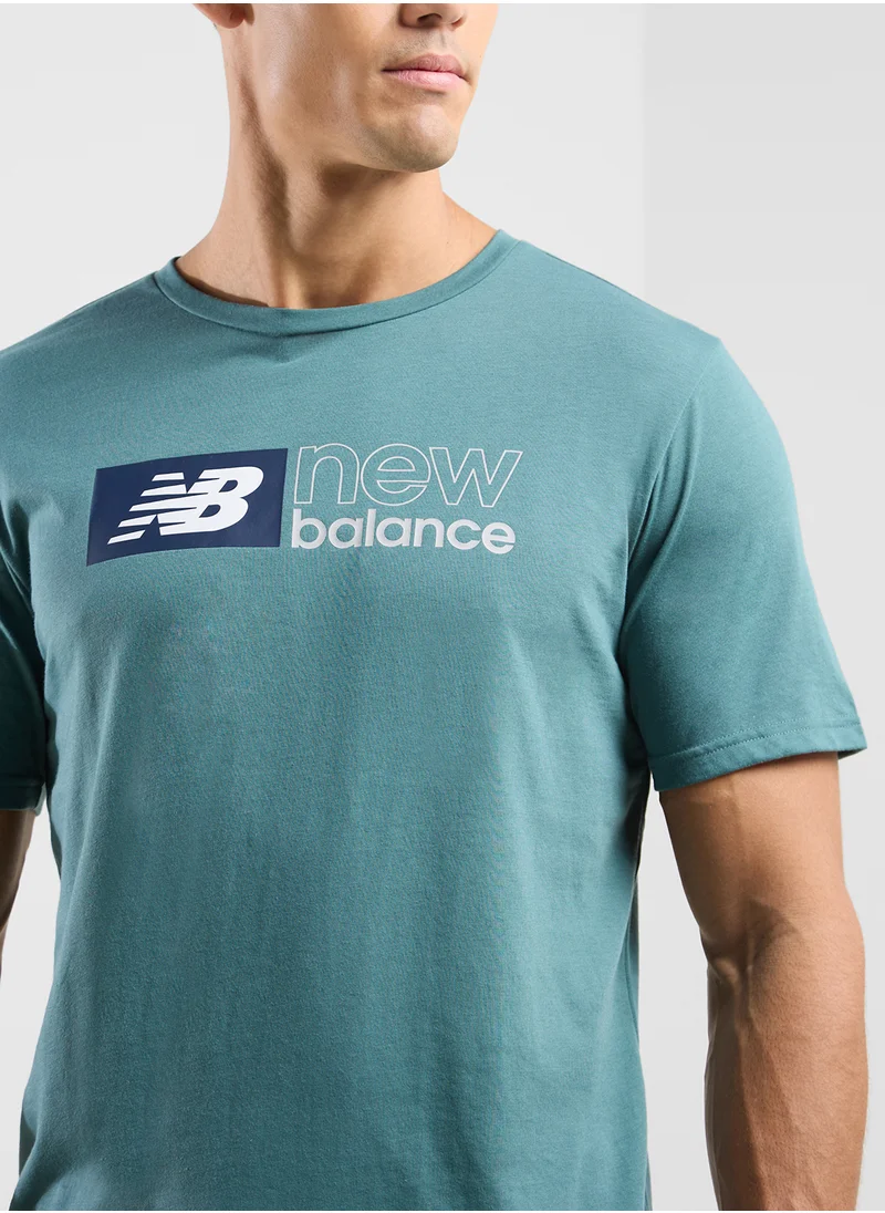 New Balance Essential Heathertech Graphic T-Shirt