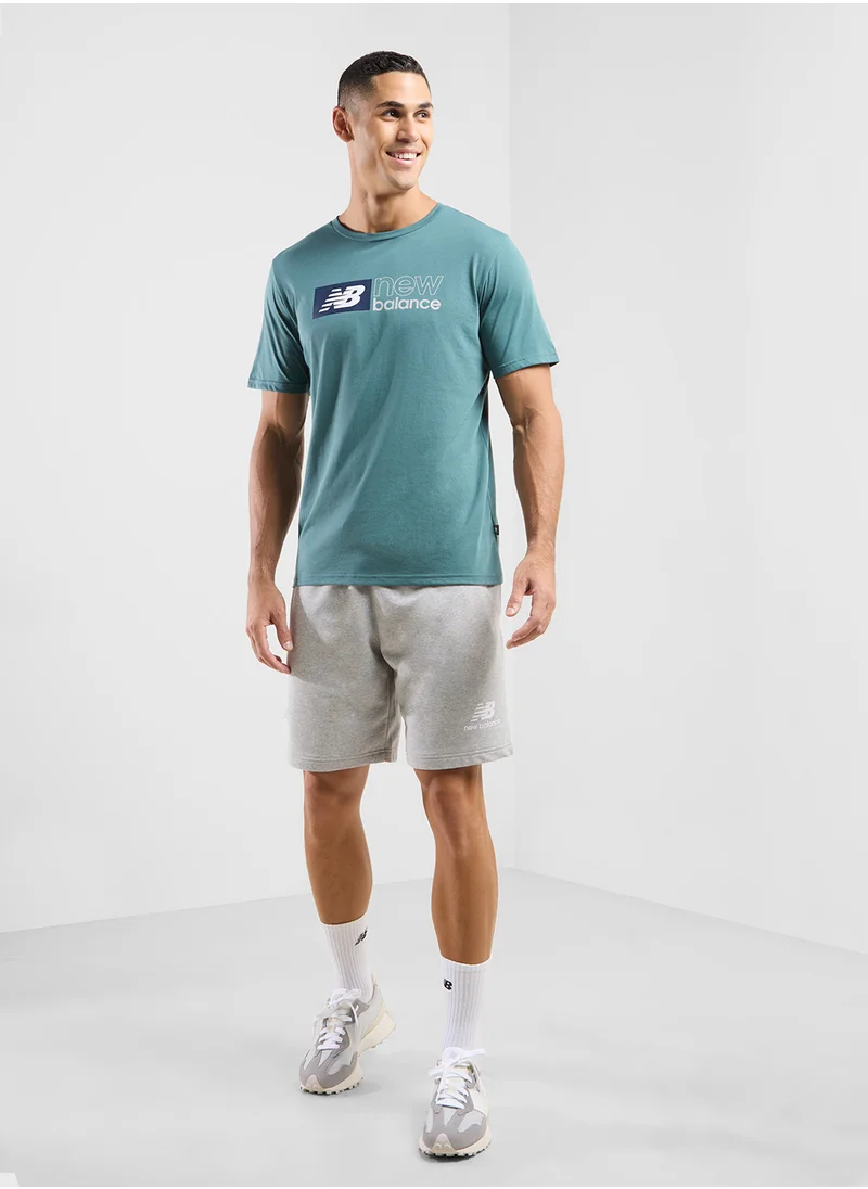 New Balance Essential Heathertech Graphic T-Shirt
