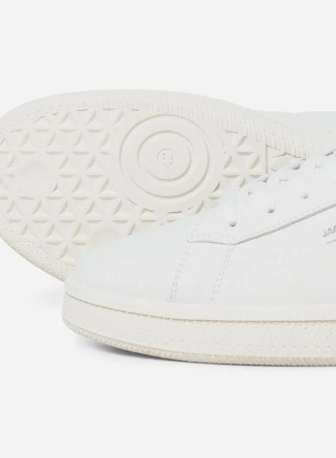 JACK & JONES Jack & Jones Leather Logo Detail Lace Up Sneakers