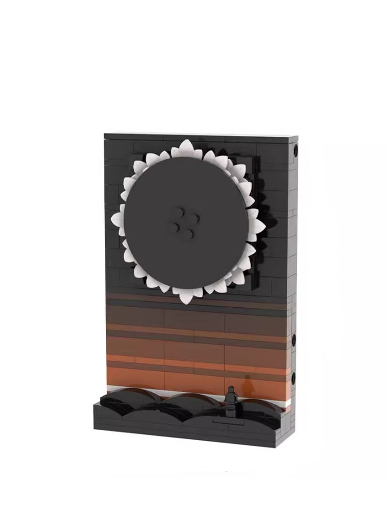 Children's Self-assembly Small Particle Toy Building Blocks Black Sun Model Hand-made Creative Plug-in Toys  - Image 1