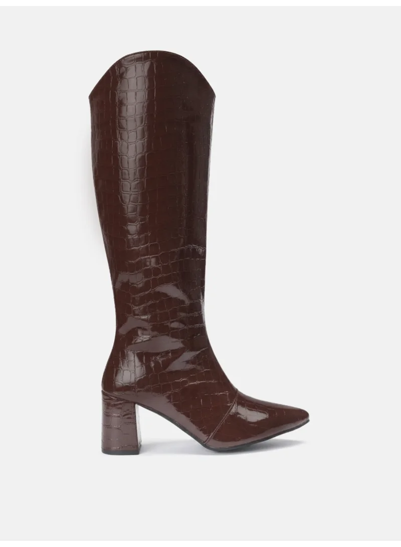 زوري وورلد بوت زوري وورلد ديزاير بني بكعب ٣ بوصة ونعل مطاطي