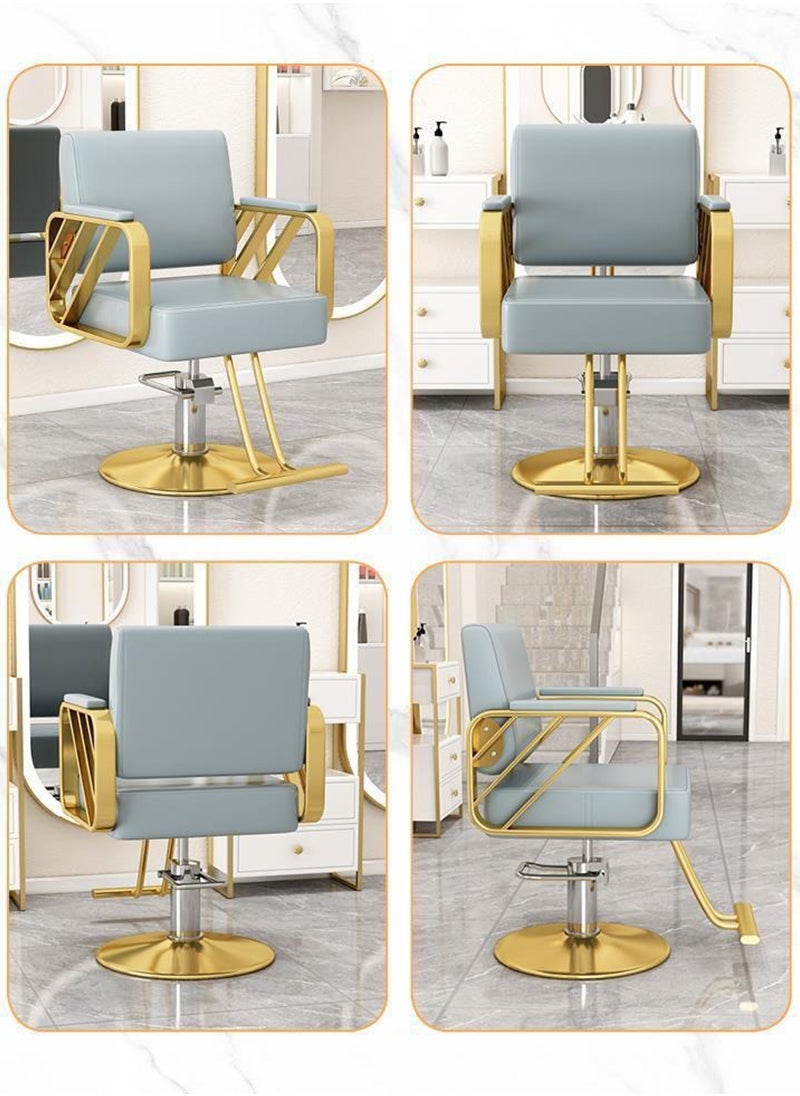 ETG Gold Salon Chair, Hair Salon Chair with Upgraded Comfortable Cushion, 360°Swivel Black Salon Chair for Hair Stylist, Professional Styling Chair for Salon 83-97*50*45CM - pzsku/Z2E54DA0551507387BAB7Z/45/_/1724061065/bbacaf8d-f255-46c9-80b8-ecc5df22be9c