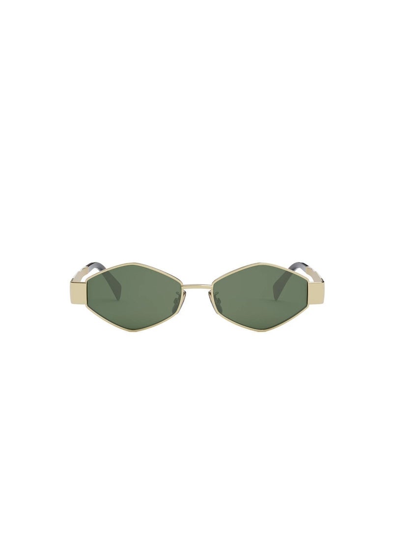 Celine Triomphe Metal Hexagonal Sunglasses CL40254U 30N(Gold) - Image 1