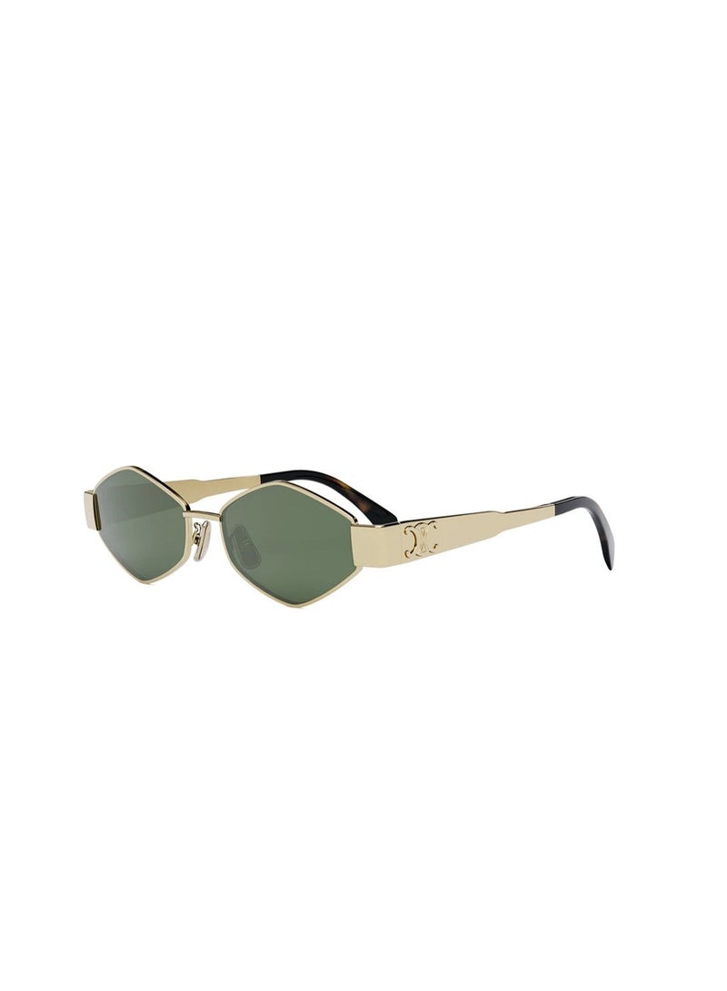 Celine Triomphe Metal Hexagonal Sunglasses CL40254U 30N(Gold) - Image 2