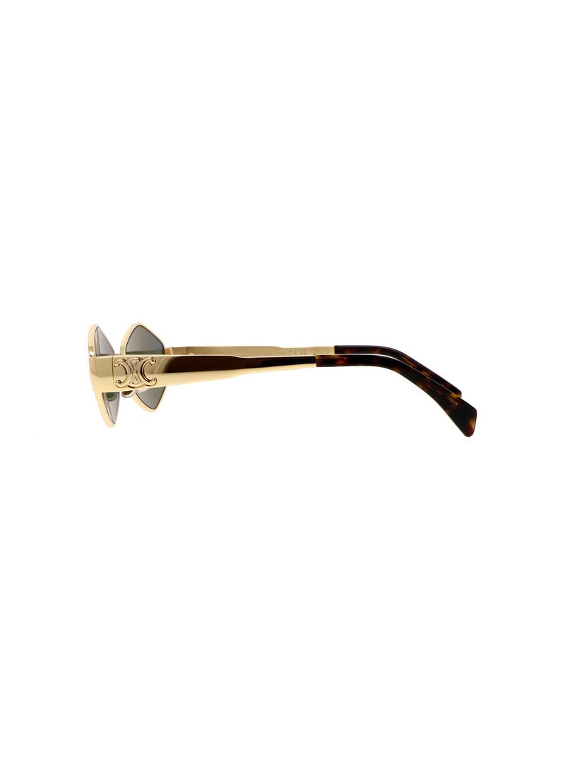 Celine Triomphe Metal Hexagonal Sunglasses CL40254U 30N(Gold) - Image 3
