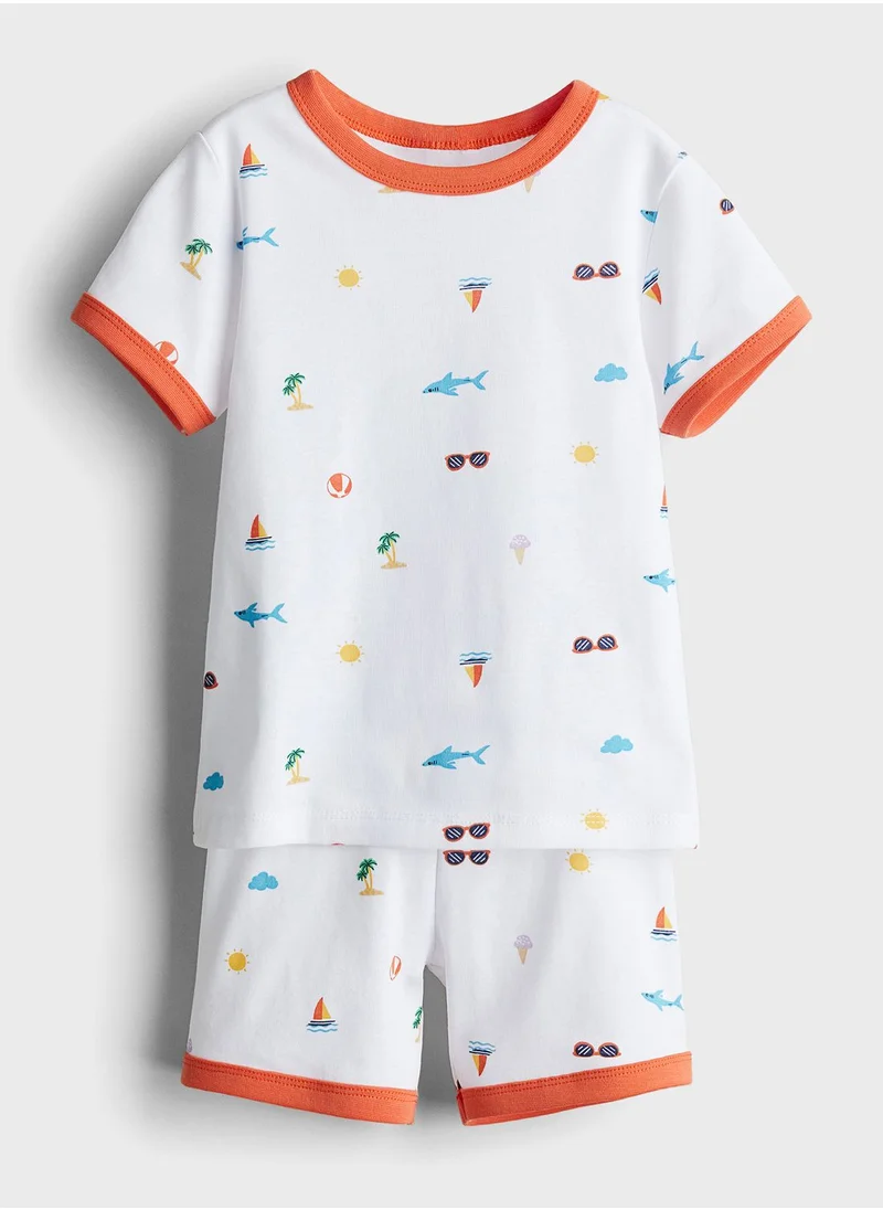 H&M Kids Printed T-Shirt & Pyjama Set
