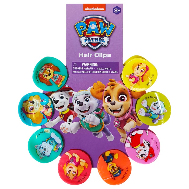 LUV HER Paw Patrol Girls Butterfly Hair Clips - 8 Cute Hair Clips with Small Soft Claw, Clips for Every Occasion - Multi Color with Your Favorite Paw Patrol Characters - Ages 3+ - Image 1