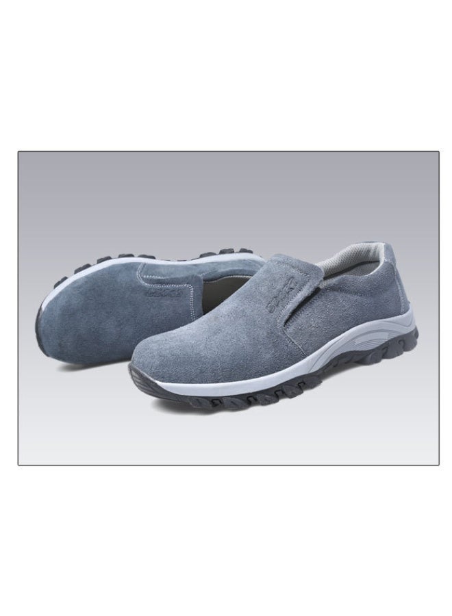 NIBEMINENT Outdoor Anti Smashing Labor Shoes Wear Resistant Lightweight Safety Boots Anti Puncture Steel Toe Work Sneaker For Men - Image 1