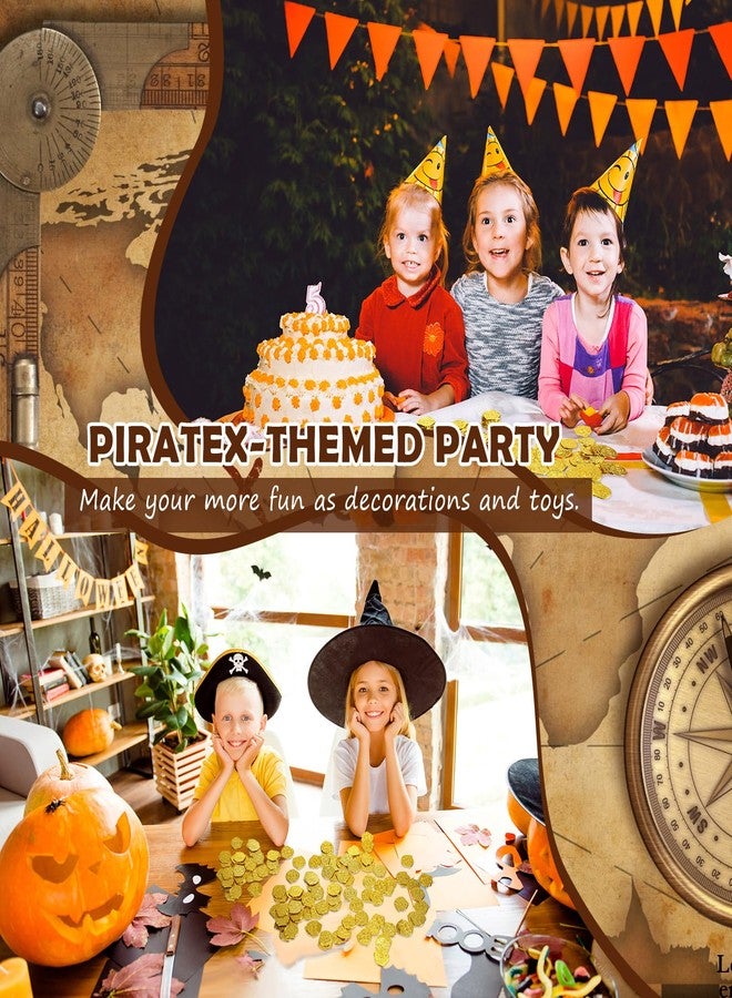 Hanaive 800 Pcs Plastic Pirate Coin Gold Treasure Spanish Doubloon Fake St. Patricks Toy Coin for Kids Board Games Pirate Party Cosplay Teachers Classroom Reward(Gold) - Image 5